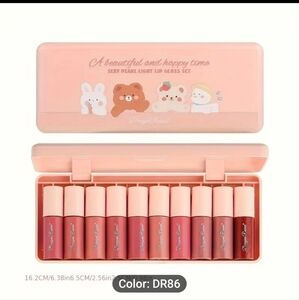 New Set of 10 Light Shades Lip Gloss Set #775